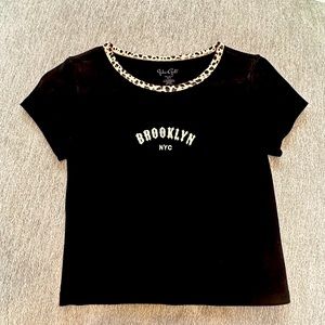 John Gault by Brandy Melville black Brooklyn NY crop top
